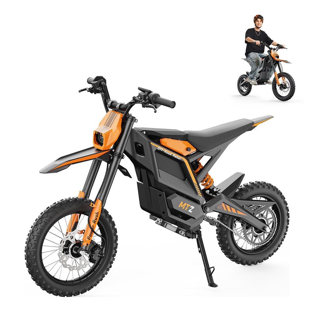 MT2 Elektro-Offroad-Motorrad,48V 22.5Ah,220N.m,14-Zoll,120kg,Reichweite 56-72 km,IPX4