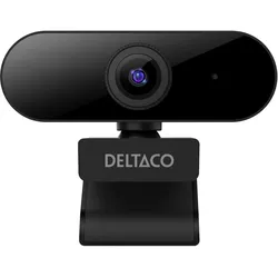 Deltaco W-100 Webcam 1080p (2 Mpx), Webcam, Schwarz