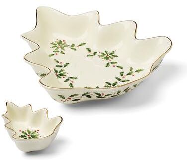 Lenox Holiday Tree Chip & Dip Set