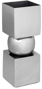 BIDK Home Vase Iron Silver Square