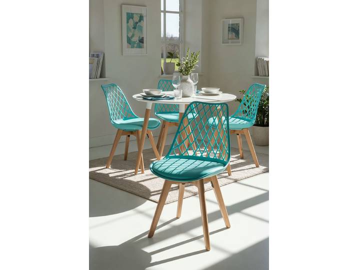 4er Set Mima Stühle - Aquamarin