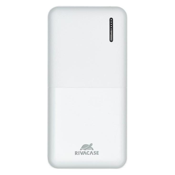 Rivacase POWER BANK USB 20000 mAh/VA2572 Baltas (20000 mAh, 20 W, 74 Wh) (VA2572WHITE)