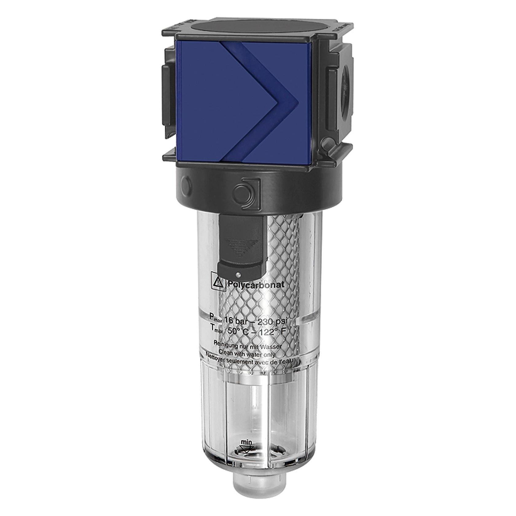 Riegler Aktivkohlefilter "variobloc", Polycarbonatbehälter, BG 1, G 1/4 (VAK 22)