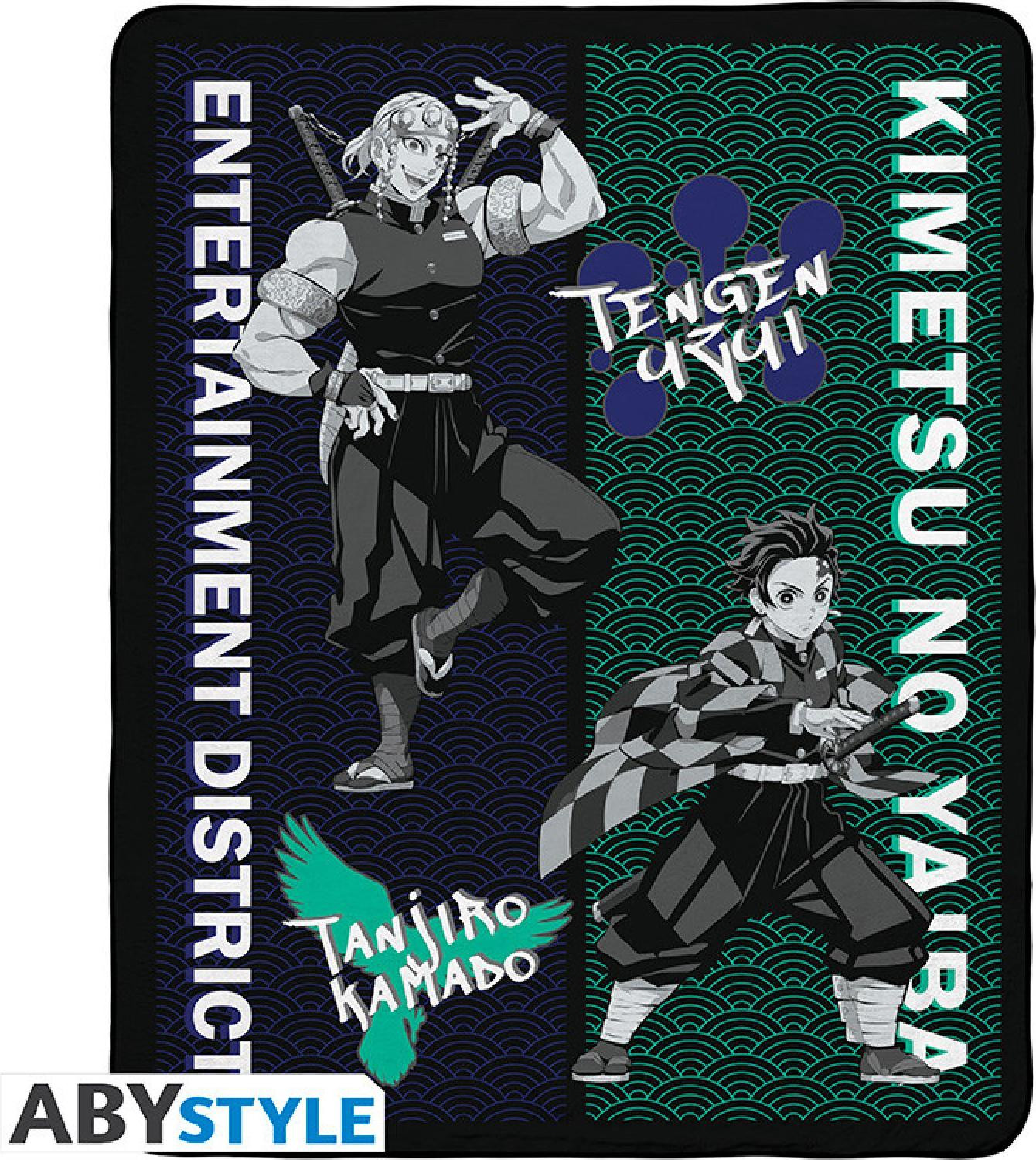 ABYstyle Demon Slayer Deken Tanjiro & Tengen voor volwassenen