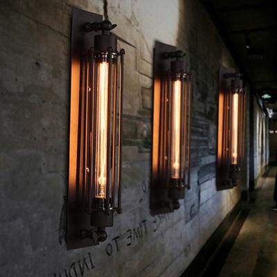 Industrielle Wandleuchten, Metallrohr-Wandleuchte, Retro-Wasserrohre, Steampunk-Design, Flötenkunst für Wohnzimmer, Schlafzimmer, Restaurant, Dachboden, Bar, Café, 110–240 V