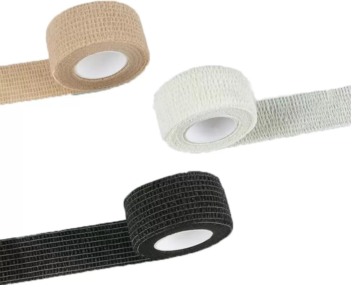 INF Kopfhörer Stirnband Bandage 3 Rollen - Universelle, selbstklebende Schutzumwicklung
