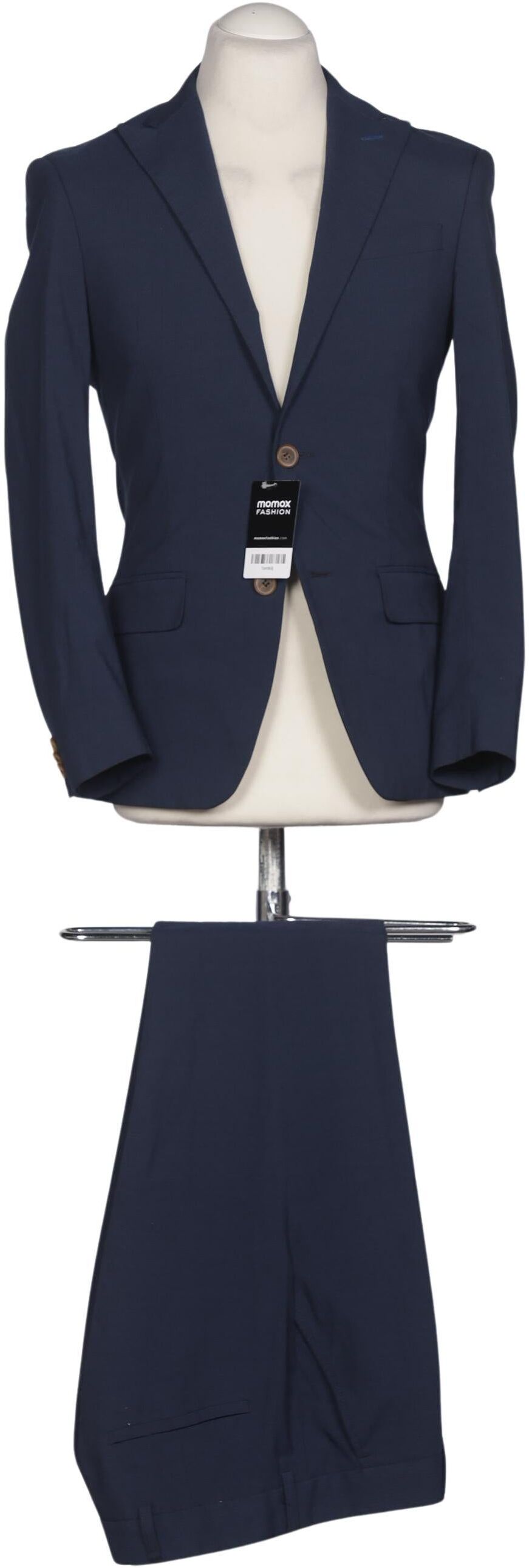 Bertoni Herren Anzug, Marineblau, Gr. EU 44, Synthetik / Elasthan / Viskose - Second Hand