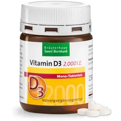 Vitamin-D3-2.000 I.E. Mono-Tabletten 150 Tabletten - 37 g