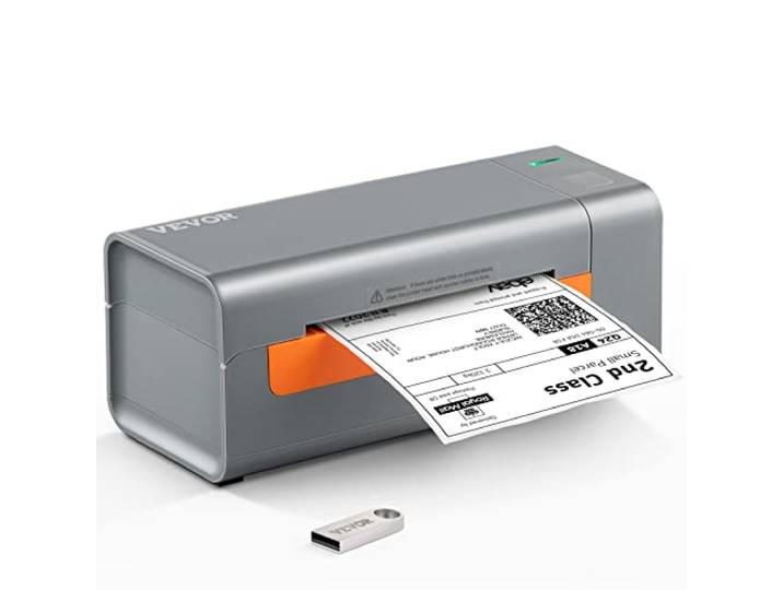VEVOR Edesive Thermo-etiketteermachine, 4 x 6 labelprinter, verzendlabelprinter, compatibel met Windows/MAC OS/Linux/Chromebook, ondersteunt USPS, FedEx, Shopify, Ebay, Amazon enz