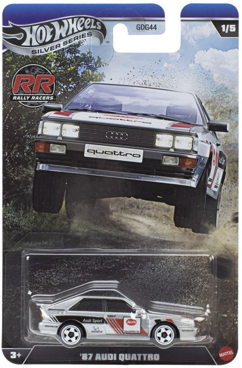 Mattel Hot Wheels Silver Series: Rally Racers - '87 Audi Quattro Vehicle (JKX61)