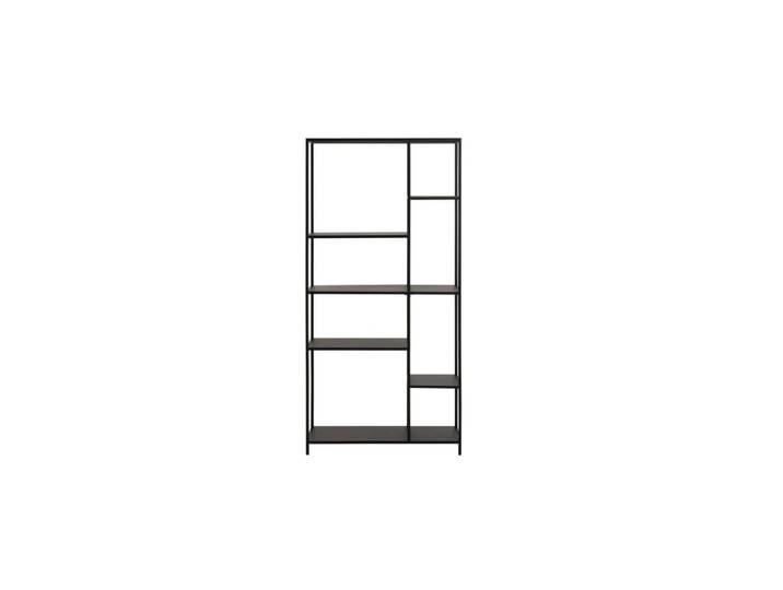 Bibliothèque scandinave en métal noir 6 tablettes