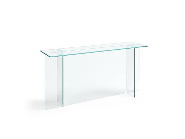 TONELLI console SESTANTE (120 x 40 x h 72 cm - Verre extra clair)