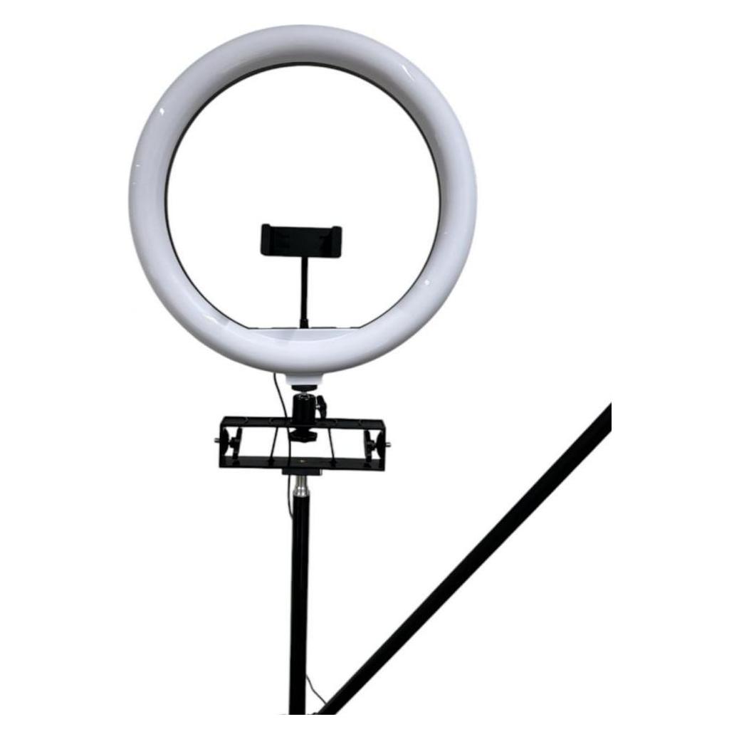 iLike S12 LED Selfie 31cm Ring Light Lamp + Tripod Stand 2.1m + Shelf&3x phone / Mic Holder (ILIKE)