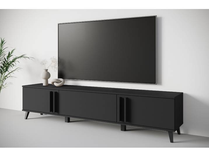 Home affaire Helsinki, TV-Kommode Breite 180cm 1 Stk. tlg. modernes Design, 3 Klapptüren