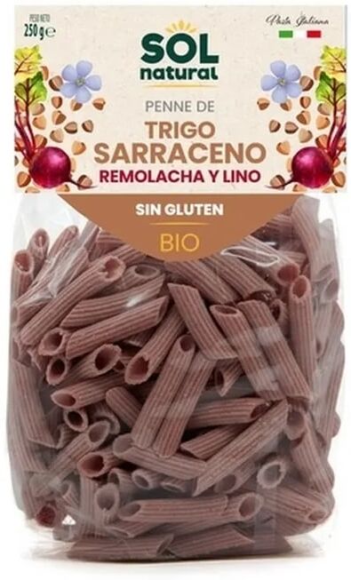 Sol Natural Macarrão Trigo Sarraceno Beterraba Linho Sem Glúten