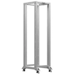 Lanberg OFFENES RACK 19 42HE 600X800 GRAU (42 HE, 19 Zoll Rack), Serverschrank, Grau