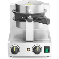 Hendi Bubble Waffle Rotationswaffeleisen,, 220-240V/1500W, 255x560x(H)318mm, Waffeleisen, Rot