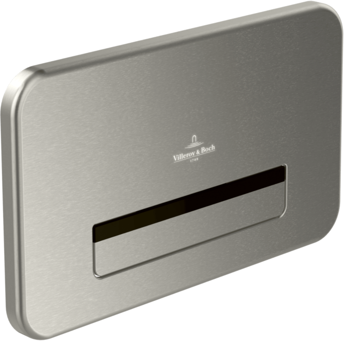 Villeroy und Boch WC-Betätigungsplatte 922311LC 26,9x16,1x1,3cm, elektronisch, Edelstahl