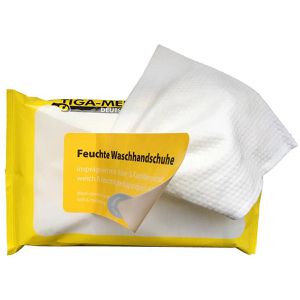 TIGA-MED Einmalwaschlappen 10000076, 23 x 15 cm, feucht, Aloe Vera & Kamille, 8 Stück