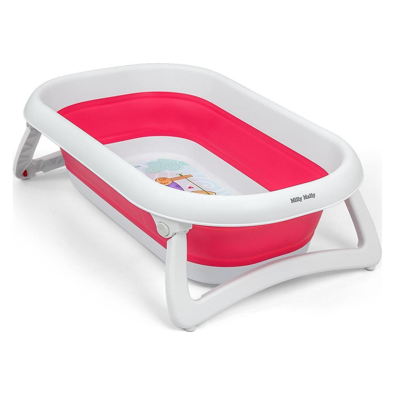 Mally Aqua Pink folding bath (B09PZ6HMVW)
