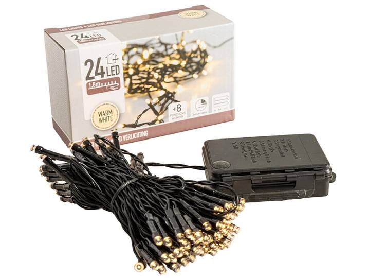 Lichtergirlande HOLY Schwarz 2cm