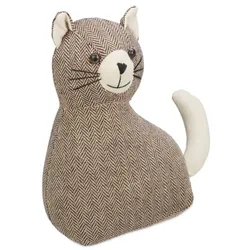 Relaxdays Türstopper Katze Beige,Braun