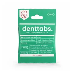 Denttabs Zahnputz-Tabletten mit Fluorid (125St)
