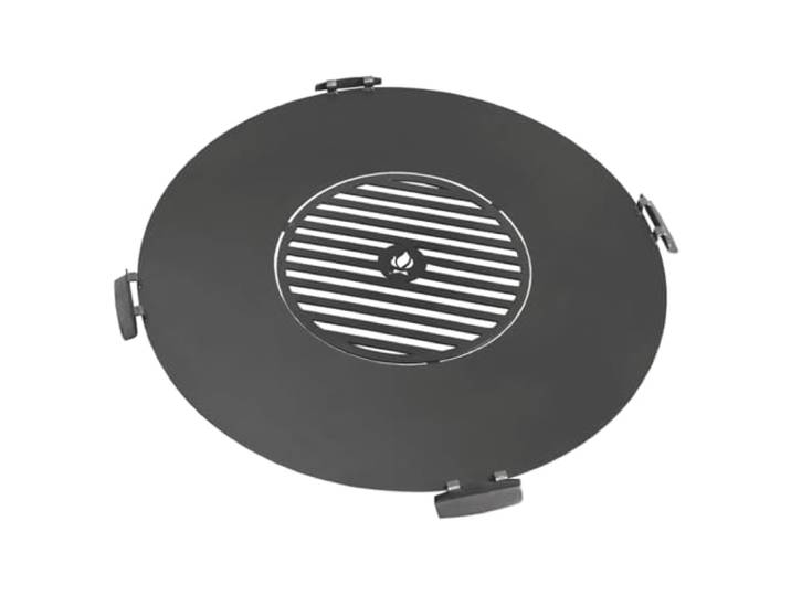 CookKing - Grillplaat met grillrooster voor vuurschaal 100 cm - CookKing - Staal - Zwart