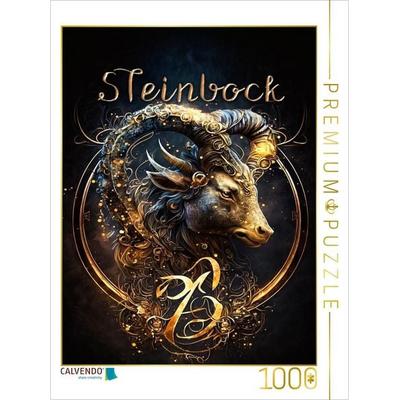 CALVENDO Puzzle Steinbock 22. Dezember - 20. Januar | 1000 Teile Lege-Größe 64x48cm Foto-Puzzle für glückliche Stunden