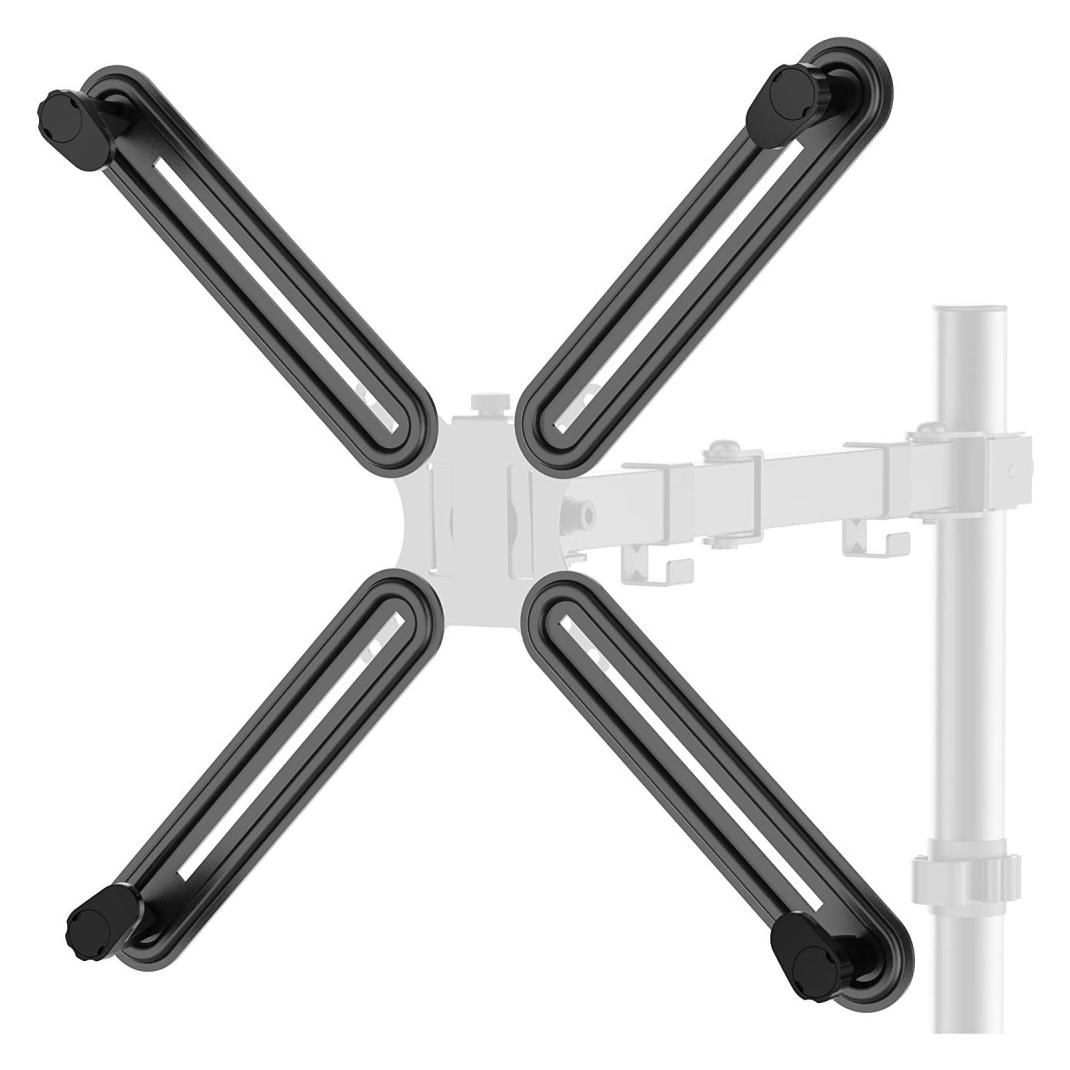 Techly Non-VESA Adapter-Kit für Monitorhalterung 33,02-68,58cm 13-27Zoll (Wand, 8 kg, 13" - 27") (ICA-LCD-VESA-M100)