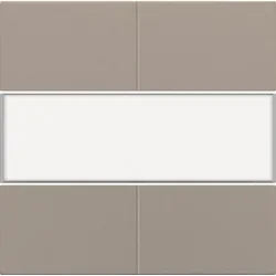 Niko Züblin 123-40250 Abdeckung für potentialfreien 4 fach Taster, 24 V, mit Textfeld bronze 12340250