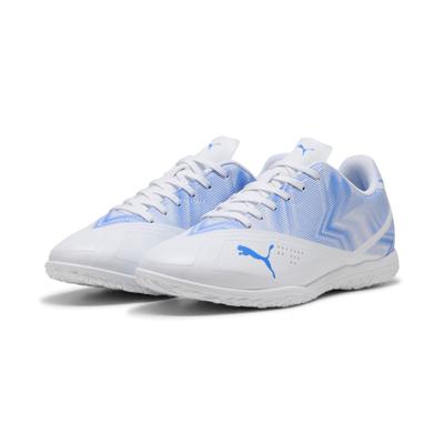 Fußballschuh PUMA "RAPID IT", Herren, Gr. 44, Textil, puma weiß, ultra blau, Synthetik, Schuhe Fußballschuh, für Halle und Straße