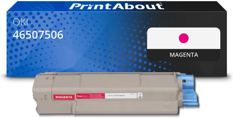 PrintAbout Toner kompatibel mit OKI 46507506 - Magenta
