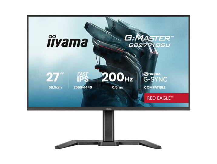 iiyama G-MASTER GB2771QSU-B1, 68,6 cm (27'), 2560 x 1440 pixels, Wide Quad HD, Noir