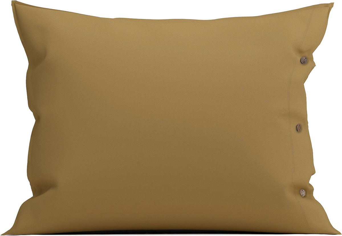 Yellow Kussensloop van 100% Katoen-Percal, Bruin, 60x70 cm
