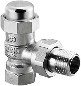 Oventrop Combi LR Heizkörper-Verschraubung 1027564 DN 15, Eck, vernickelt