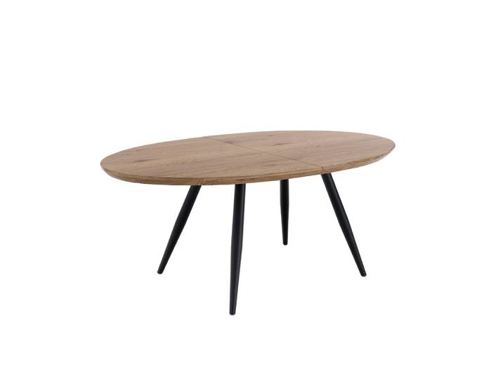 Table extensible effet bois finition chêne h75 x p93 x l160