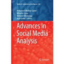 Advances in Social Media Analysis, Fachbücher