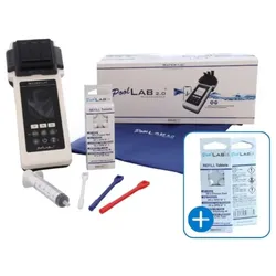 PoolLab 2.0 elektr. Pooltester + gratis Nachfüllpack