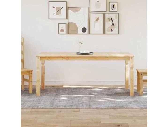 Massivholz Esstisch Corona 180x90x75 cm Kiefernholz Holztisch Esszimmertisch für Esszimmer Küche Wohnzimmer