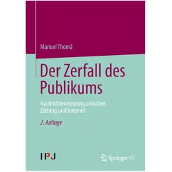 Der Zerfall des Publikums, Fachbücher von Manuel Thomä