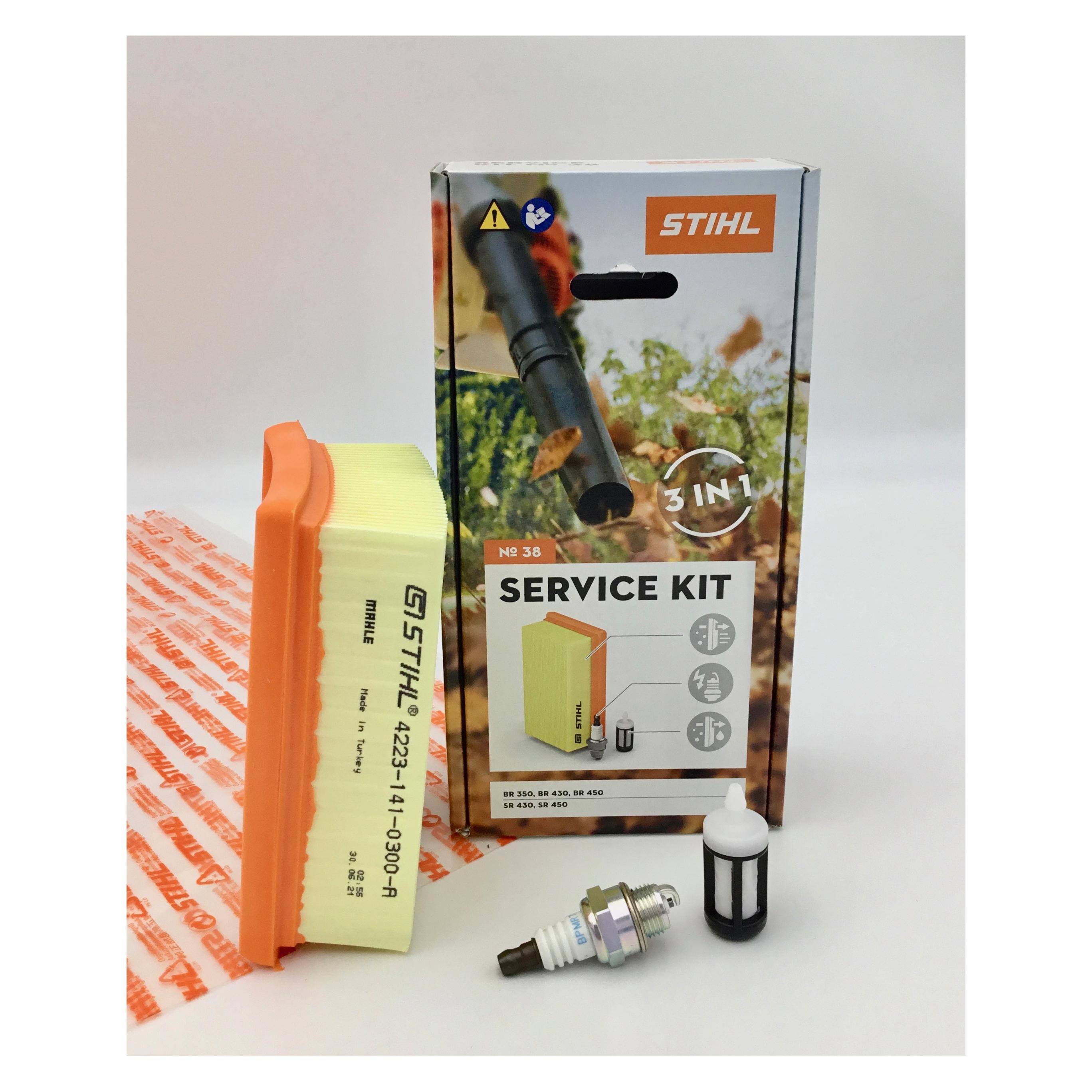 Stihl Service Kit 38 BR 350, BR 430, BR 450, SR 430, SR 450 42440074100 Filter, Zündkerze (37660783)