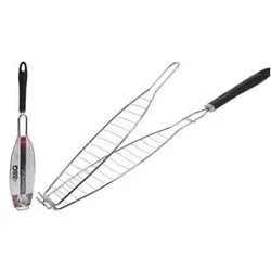 BBQ Collection, Grillbesteck, Fischgrill Chrom 58 cm Schwarz