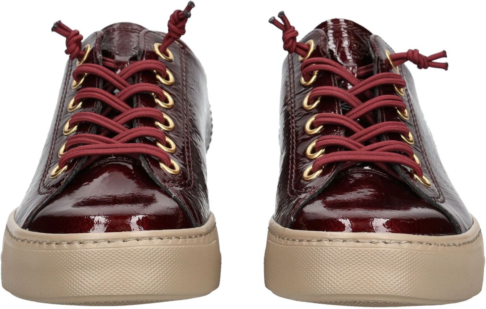 Sneaker PAUL GREEN "Paul Green Sneaker Leder", Damen, Gr. 38,5, rot (rot lack), Leder, Schuhe Sneaker