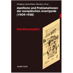 Manifeste und Proklamationen der europäischen Avantgarde (1909-1938), Fachbücher von Walter Fähnders, Wolfgang Asholt