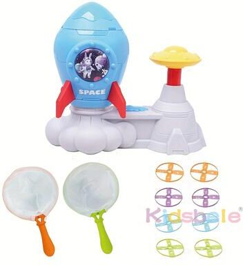 Multisell Products Hub Outdoor Rocket Butterfly Catching Game, Summer Yard Activities Foot Pedal Catapult Toy For Toddlers Outdoor Rocket Butterfly Catching Game, Summer Yard Activities Foot Pedal Catapult Toy For Toddlers