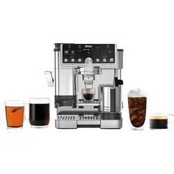 NINJA ES701EU Luxe Café Pro Espressomaschine Schwarz/Edelstahl