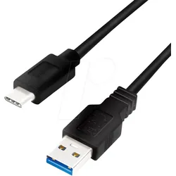 LOGILINK CU0169 - USB-A Stecker auf USB-C Stecker, 1,5m