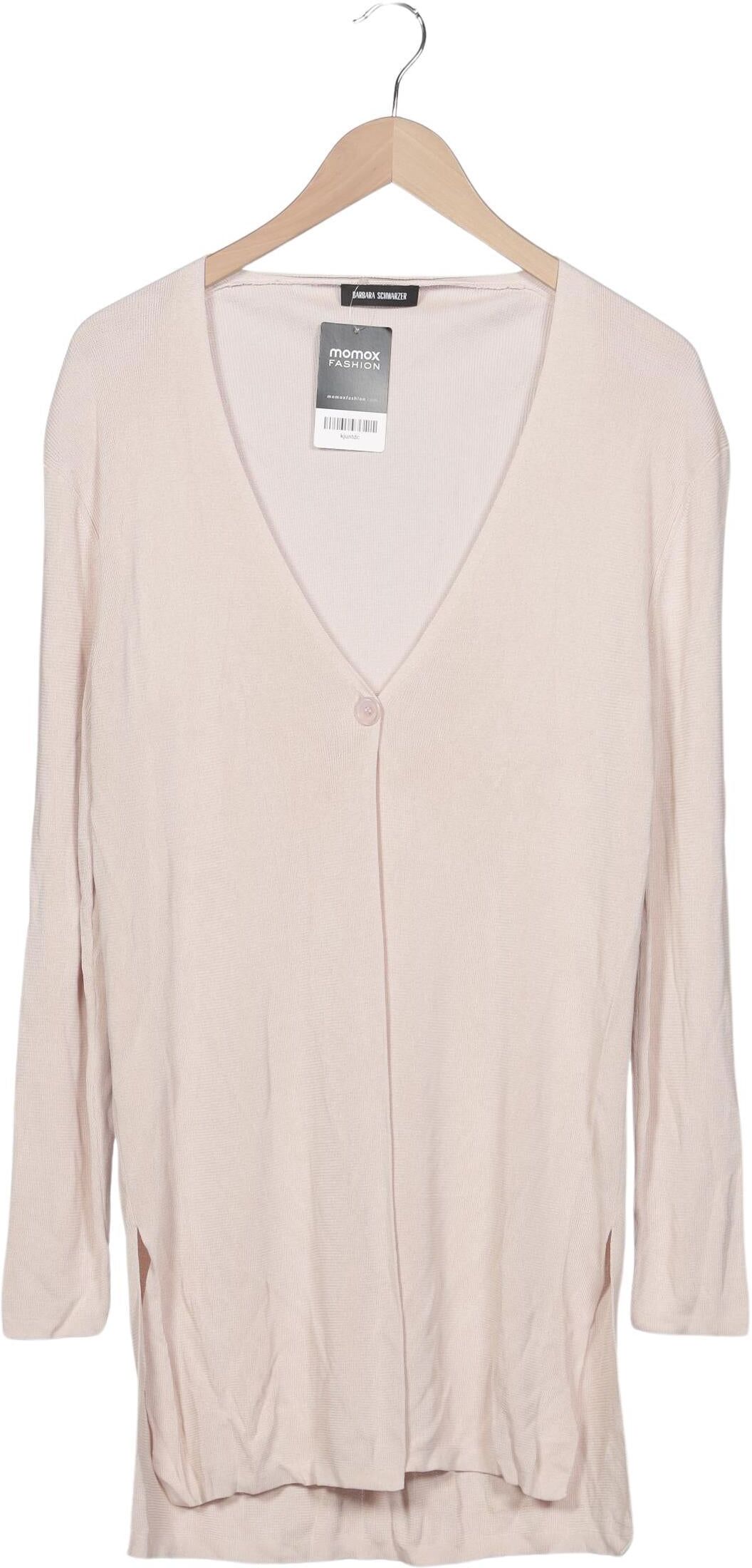 Barbara Schwarzer Damen Strickjacke, Beige, Gr. M, Viskose - Second Hand
