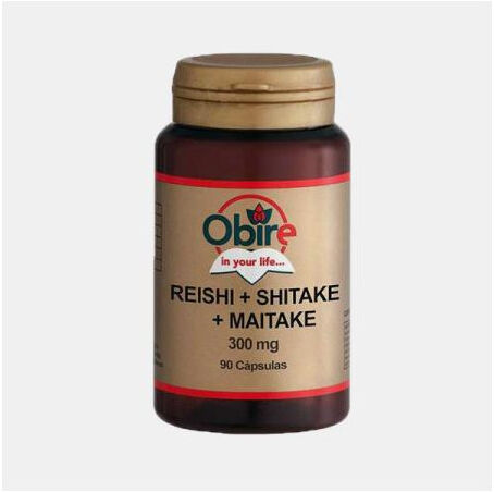 OBIRE REISHI + SHITAKE + MAITAKE 300mg 90 CAPSULAS
